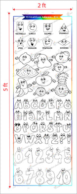 Kids Colouring Mat Art Water Color Marker Reusable Children Drawing roll Sketch level 2