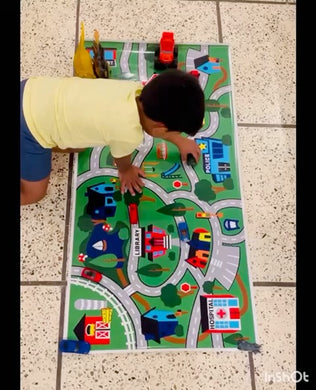 kids car playing sheet mat children brain and physical activity water proof 3ft x 2ft