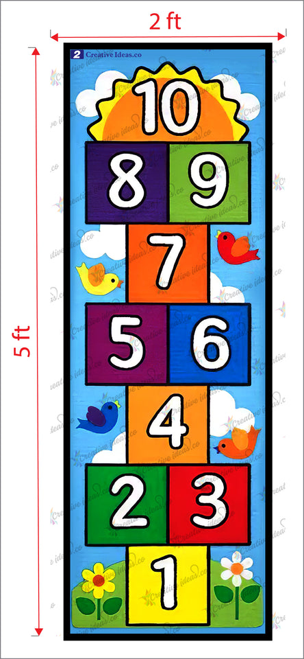 kids play sheet mat children brain and physical activity water proof 5ft x 2ft