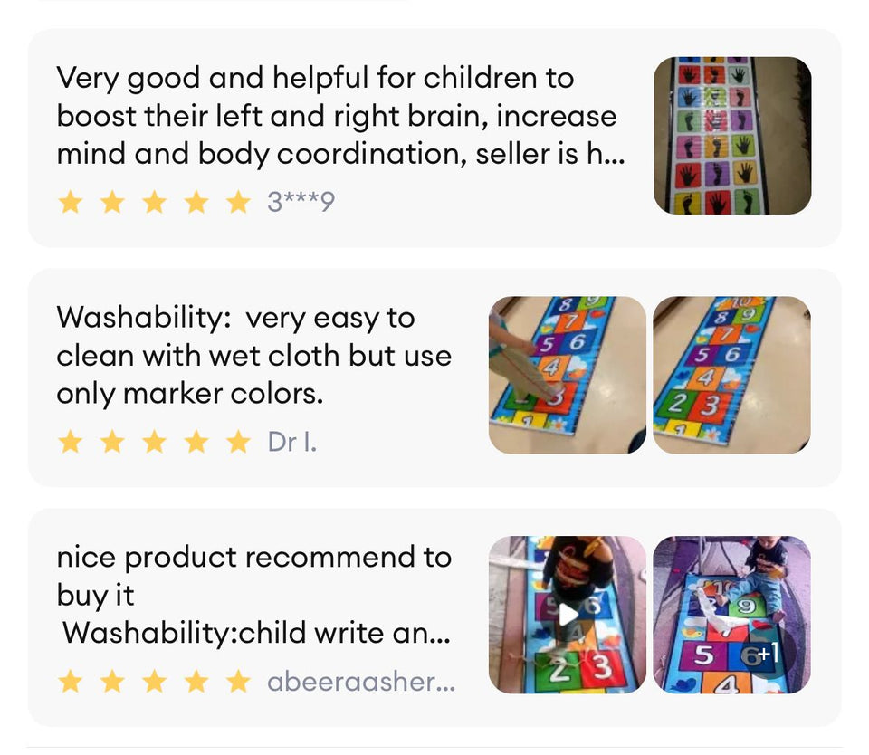 kids play sheet mat children brain and physical activity water proof 5ft x 2ft